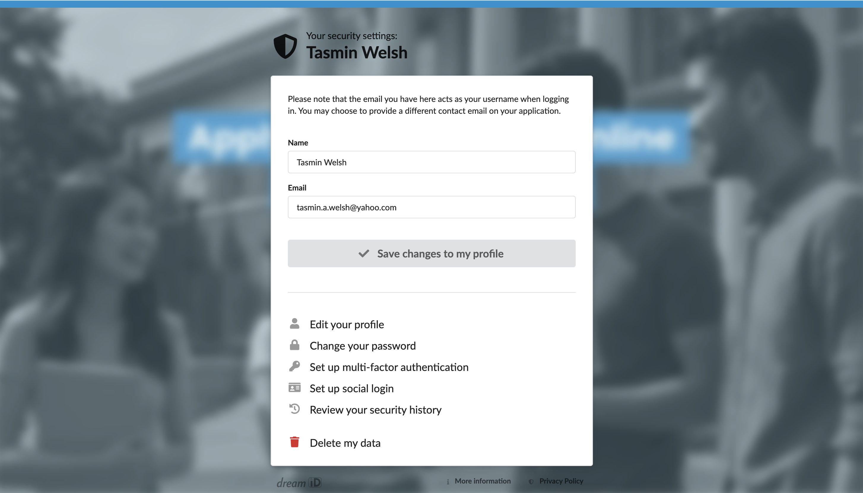 Changing a contact email