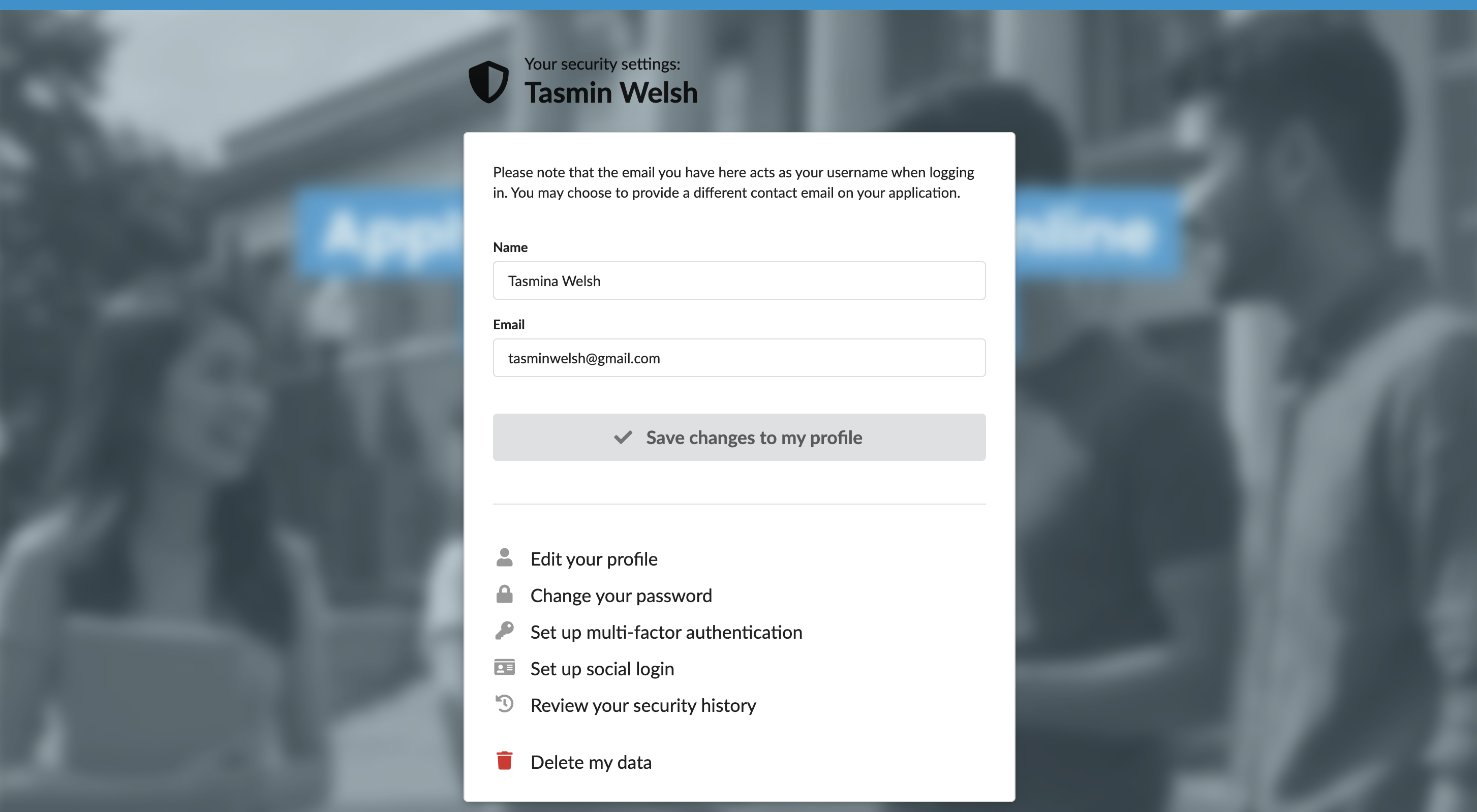 Changing a login name