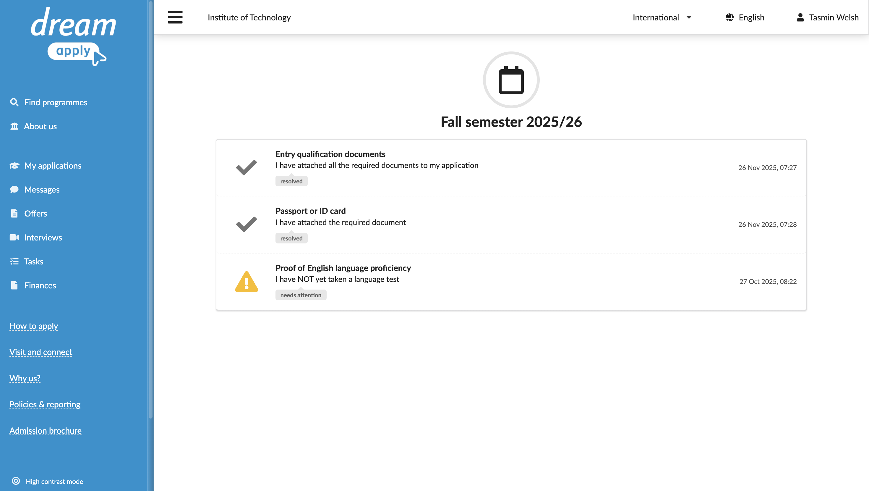 Collect documents through tasks