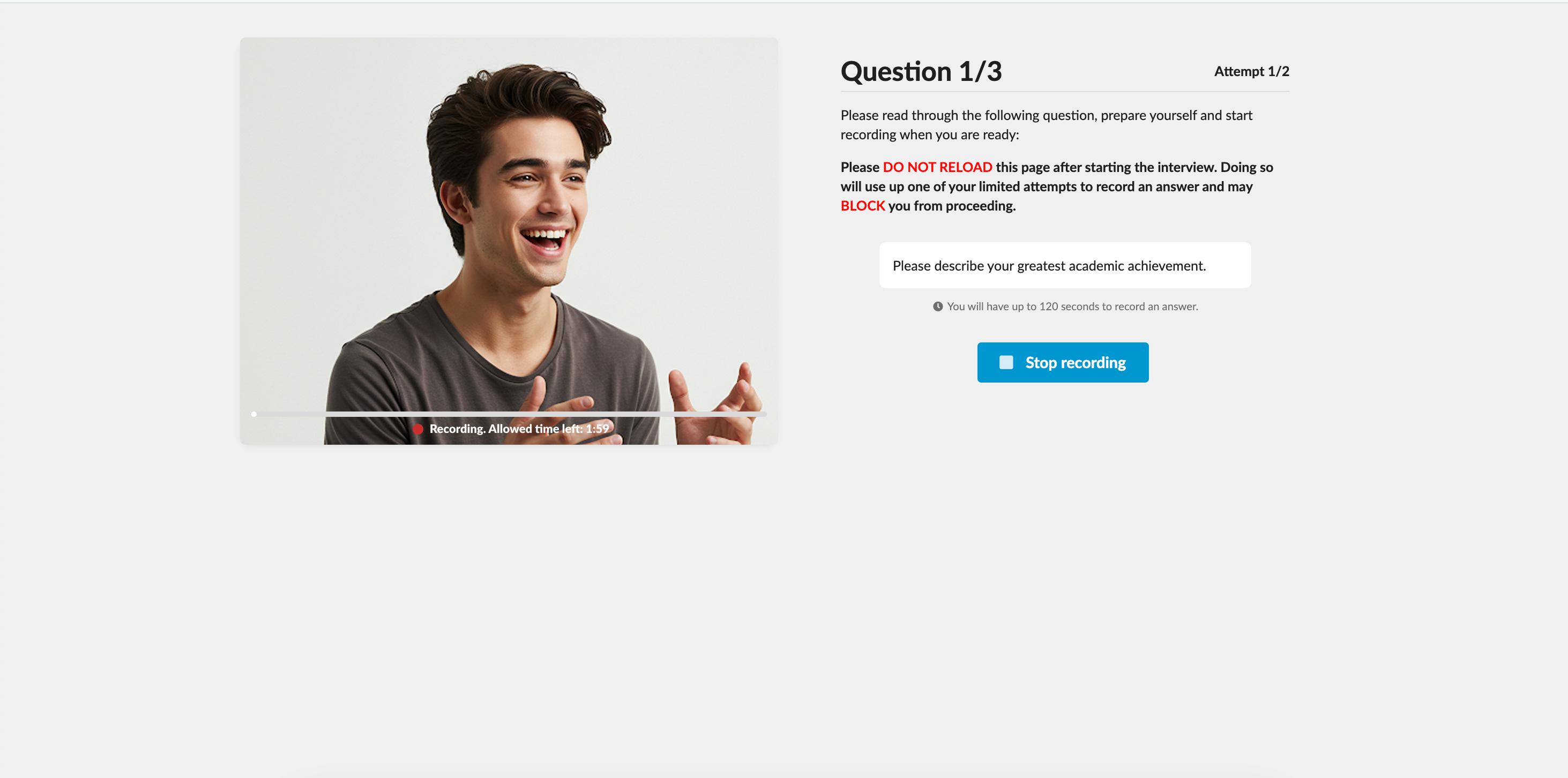 Online interviews