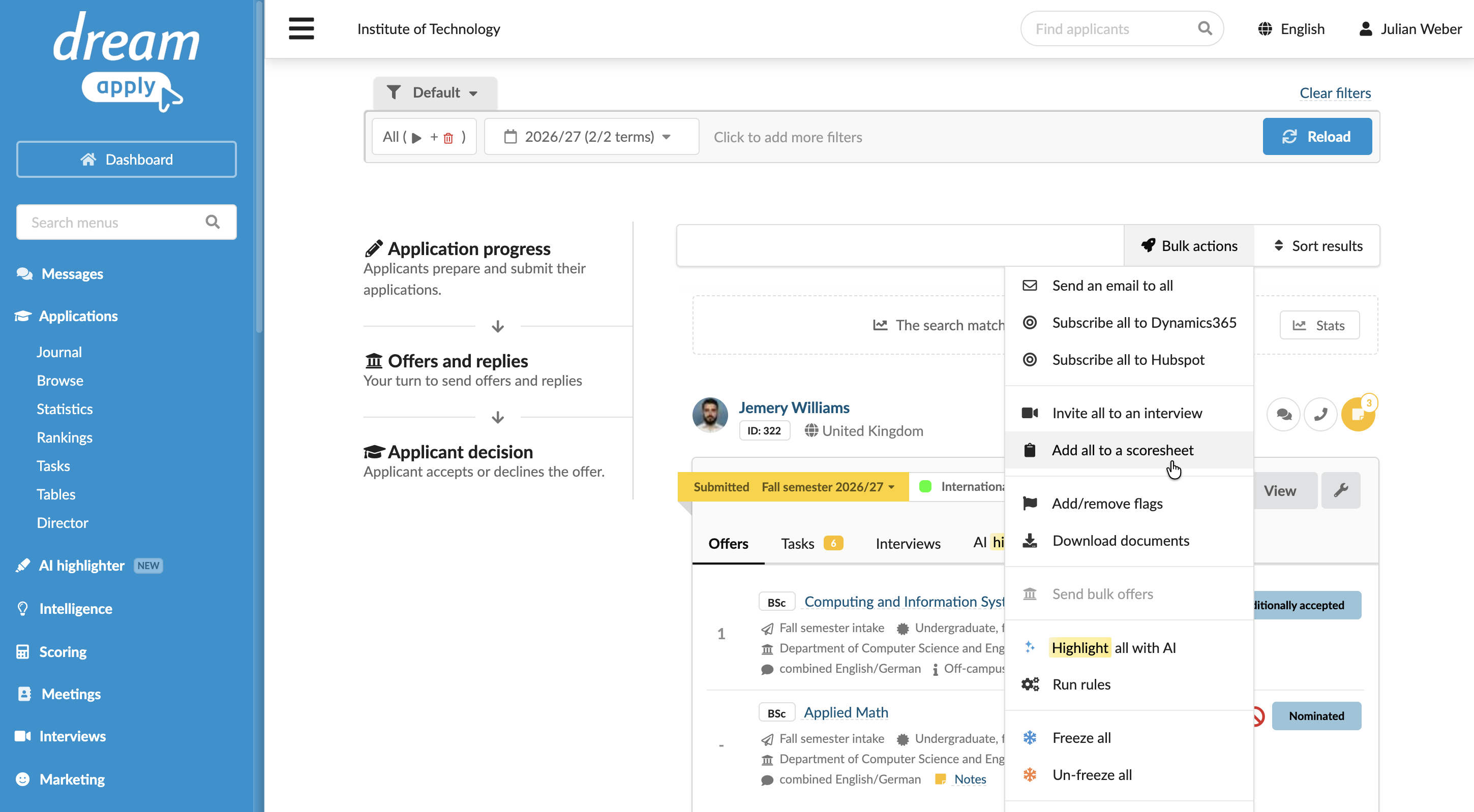 Adding applications in bulk