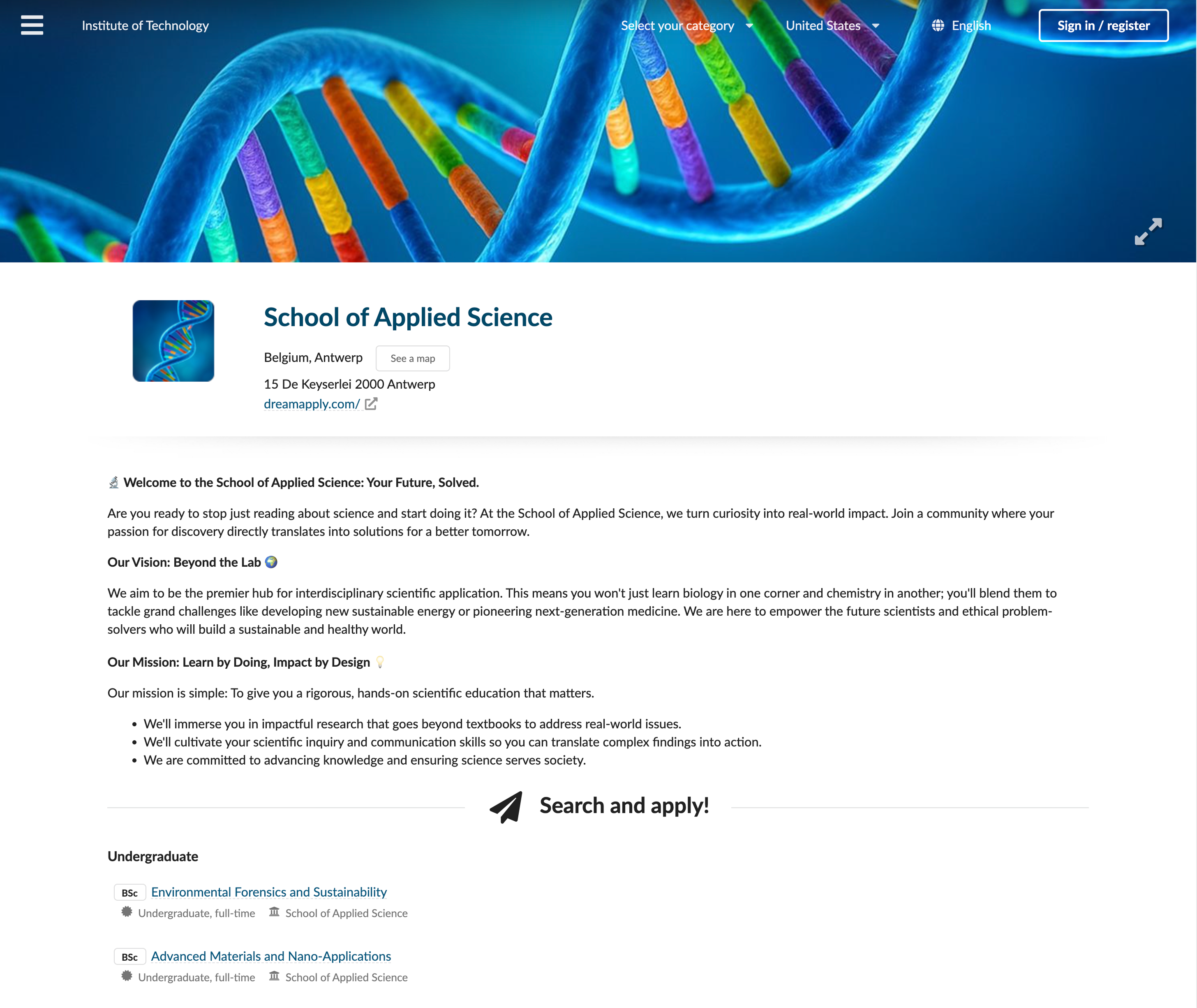Institution profile