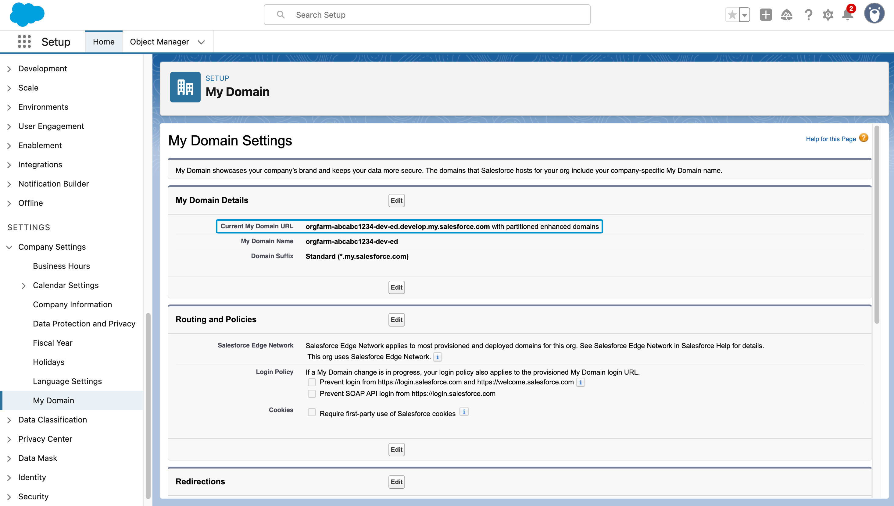 Getting a Salesforce instance URL