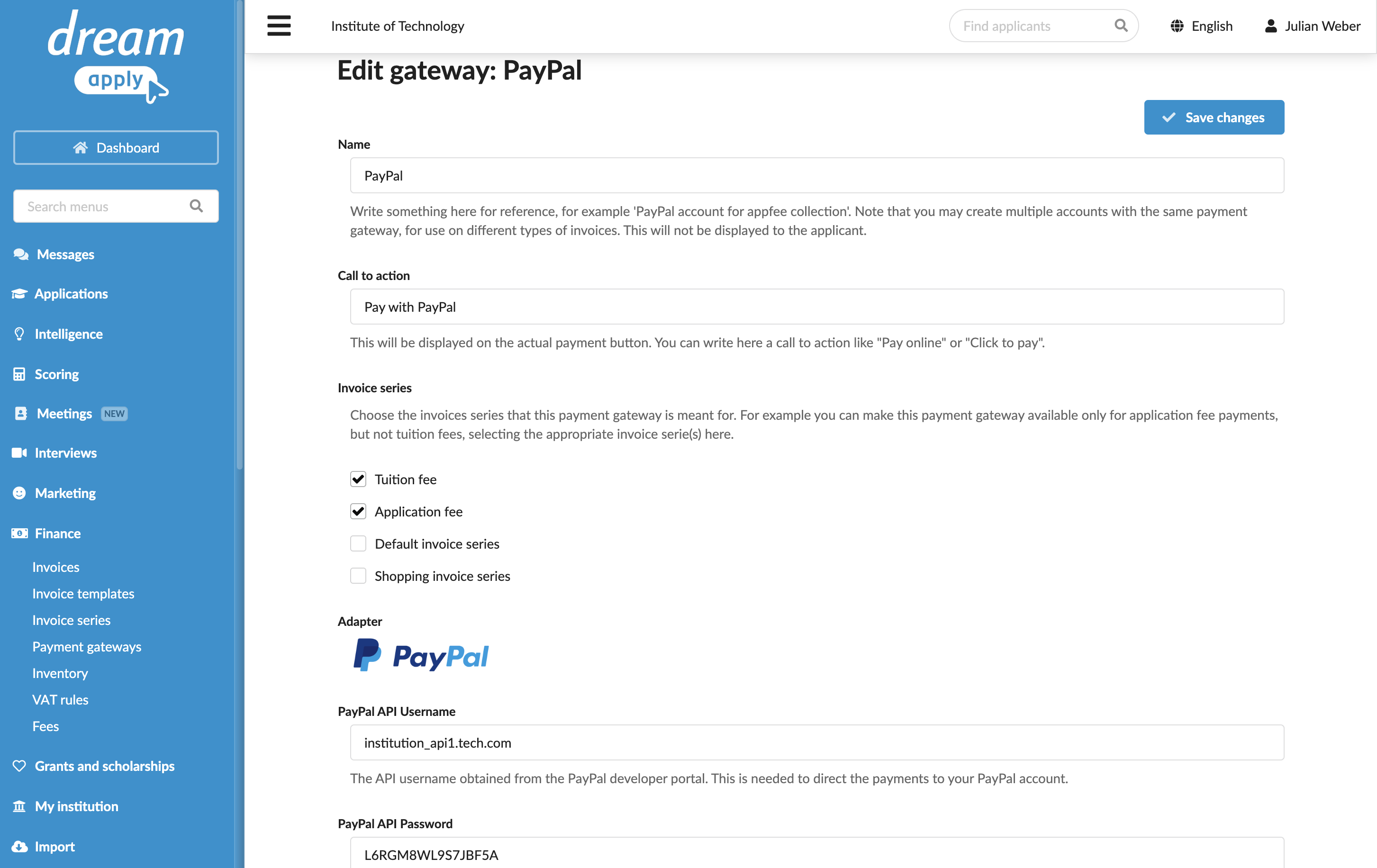 Integrating with PayPal