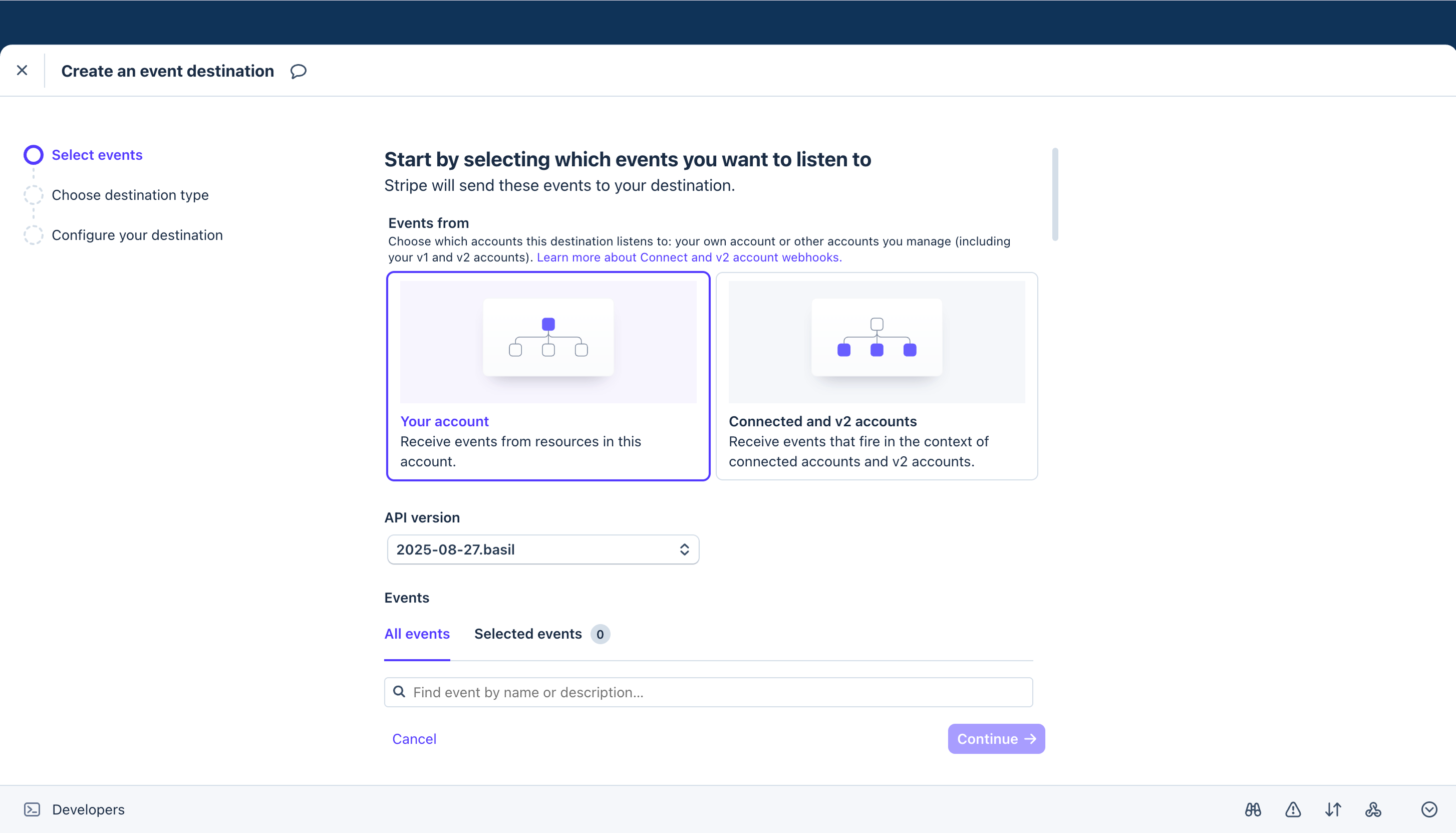 Defining webhook settings