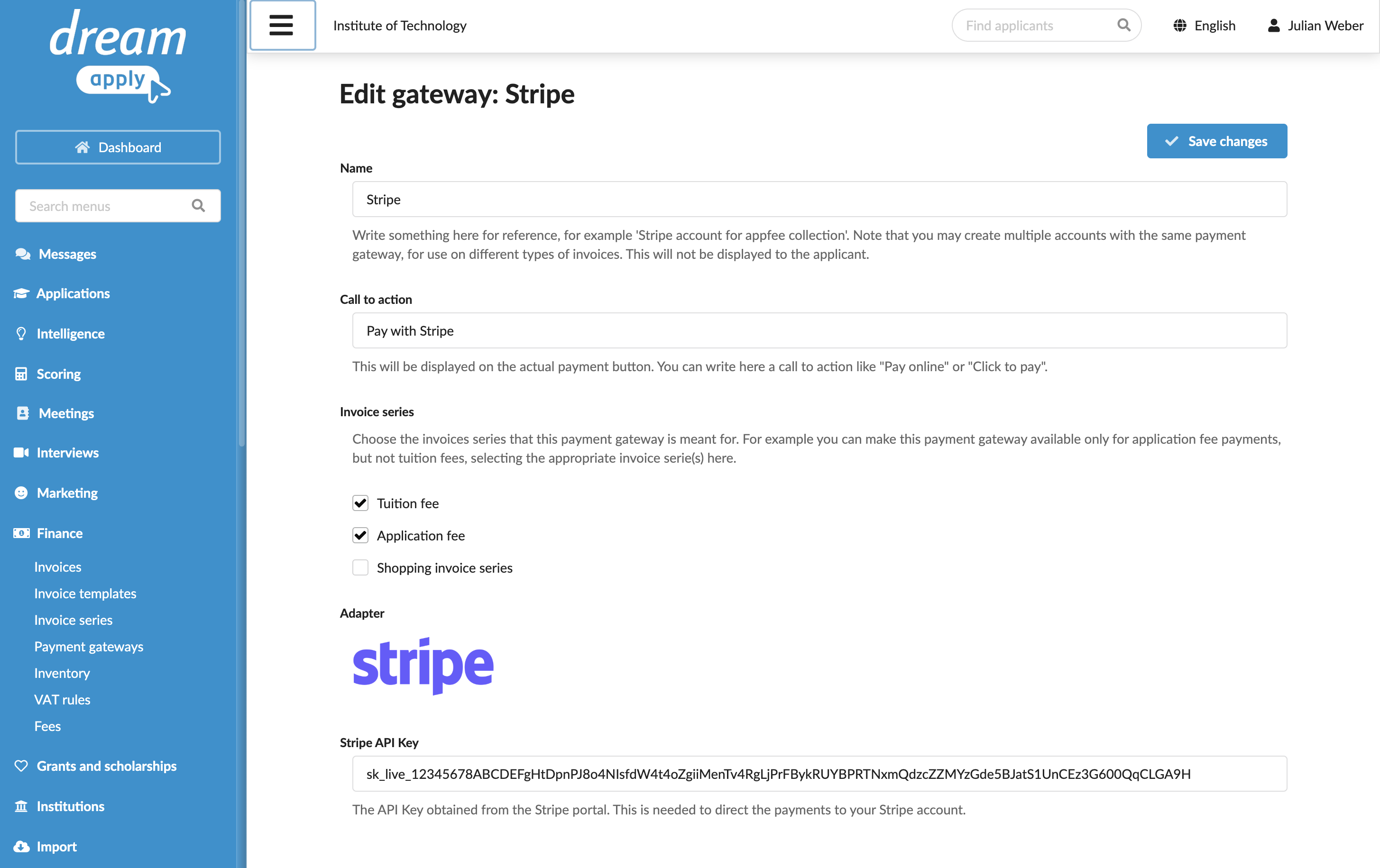 Integrating with Stripe