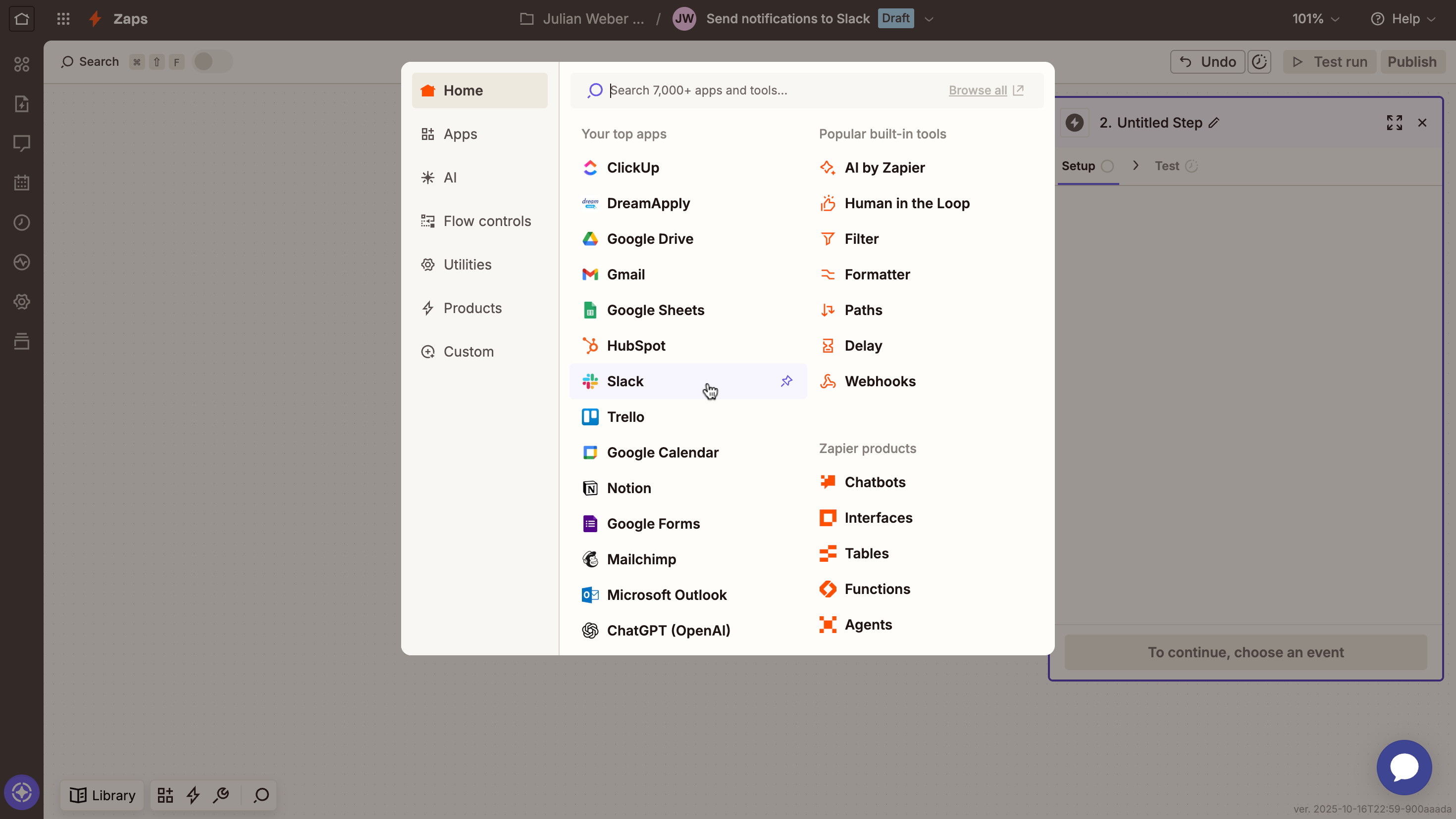 Slack app