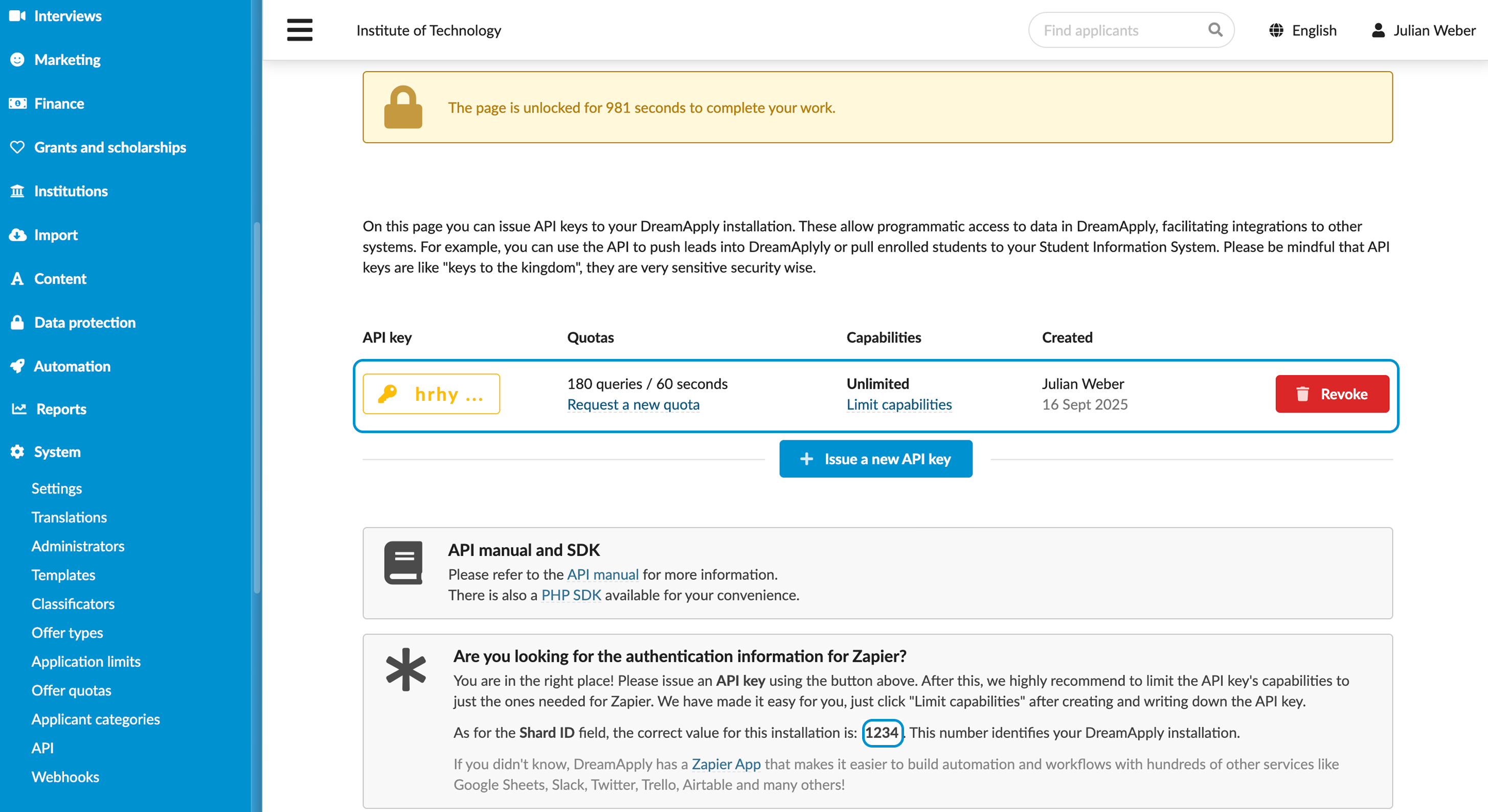 Integrating with Zapier