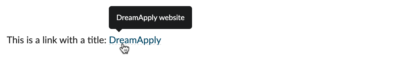 Textile-formatted links with a title