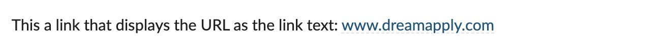 Textile-formatted links with URL as link text